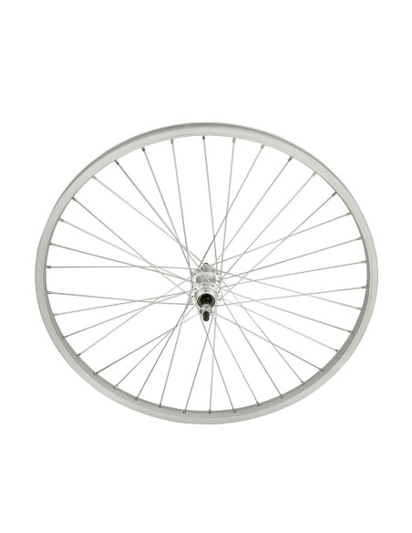 26 x 1.50 Alloy Free Wheel 36 Spoke 14g UCP 3/8 Axle Single Wall Silver.